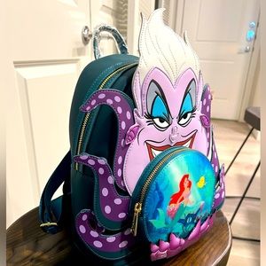 Loungefly Disney Villains Scene Ursula Crystal Ball Mini Backpack | NWT